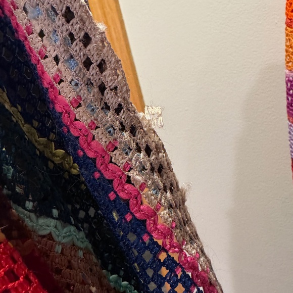 Show Me Your Mumu Crochet Maxi Coverup - Rainbow Stripe - Size M - Picture 4 of 9